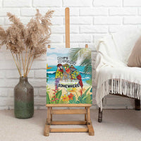 It's 5 o'clock Somewhere Canvas Wall Art Beach Party LT7 - Polynesian Pride