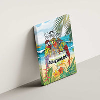 It's 5 o'clock Somewhere Canvas Wall Art Beach Party LT7 - Polynesian Pride