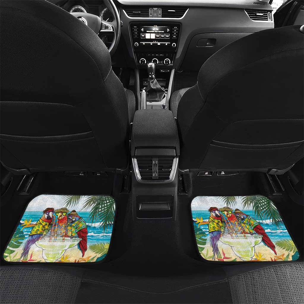 It's 5 o'clock Somewhere Car Mats Beach Party LT7 Set 2pcs - Back Colorful - Polynesian Pride