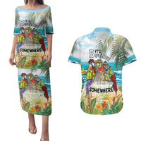 It's 5 o'clock Somewhere Couples Matching Puletasi and Hawaiian Shirt Beach Party LT7 Colorful - Polynesian Pride