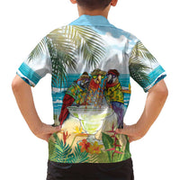 It's 5 o'clock Somewhere Family Matching Puletasi and Hawaiian Shirt Beach Party LT7 - Polynesian Pride