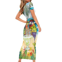 It's 5 o'clock Somewhere Family Matching Short Sleeve Bodycon Dress and Hawaiian Shirt Beach Party LT7 - Polynesian Pride
