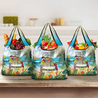 It's 5 o'clock Somewhere Grocery Bag Beach Party LT7 3-pack One Size Colorful - Polynesian Pride