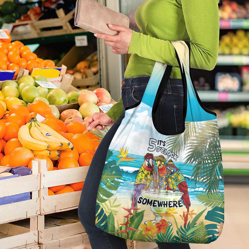It's 5 o'clock Somewhere Grocery Bag Beach Party LT7 - Polynesian Pride