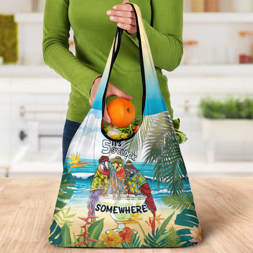 It's 5 o'clock Somewhere Grocery Bag Beach Party LT7 - Polynesian Pride