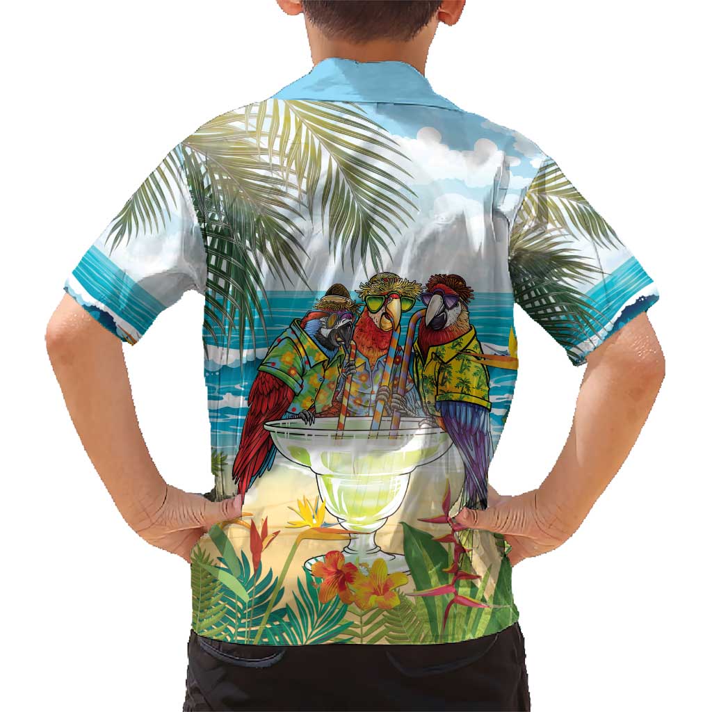 It's 5 o'clock Somewhere Kid Hawaiian Shirt Beach Party - Polynesian Pride