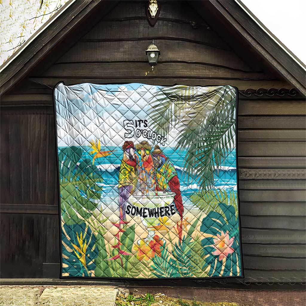 It's 5 o'clock Somewhere Quilt Beach Party - Polynesian Pride