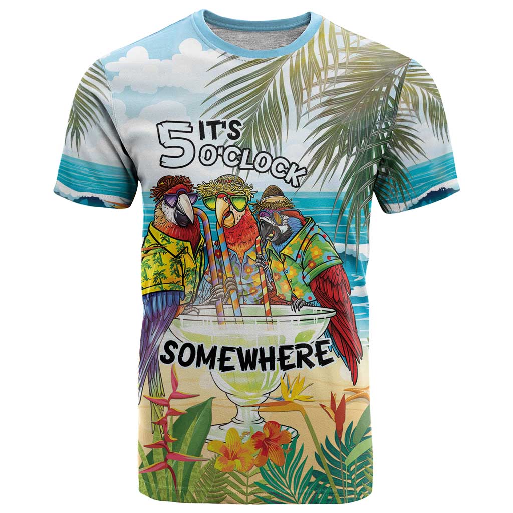It's 5 o'clock Somewhere T Shirt Beach Party - Polynesian Pride