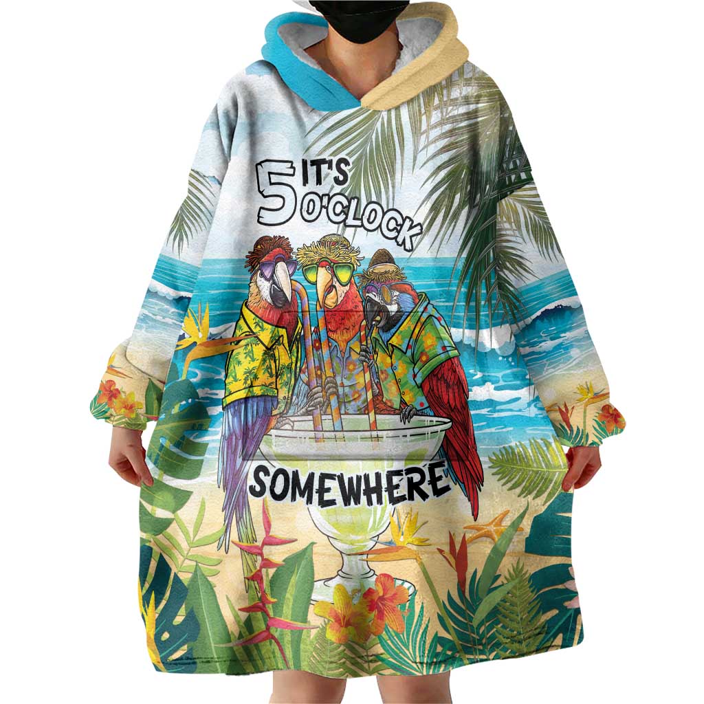 It's 5 o'clock Somewhere Wearable Blanket Hoodie Beach Party LT7 - Polynesian Pride