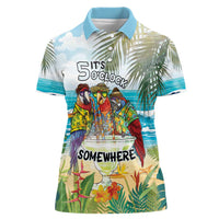 It's 5 o'clock Somewhere Women Polo Shirt Beach Party - Polynesian Pride