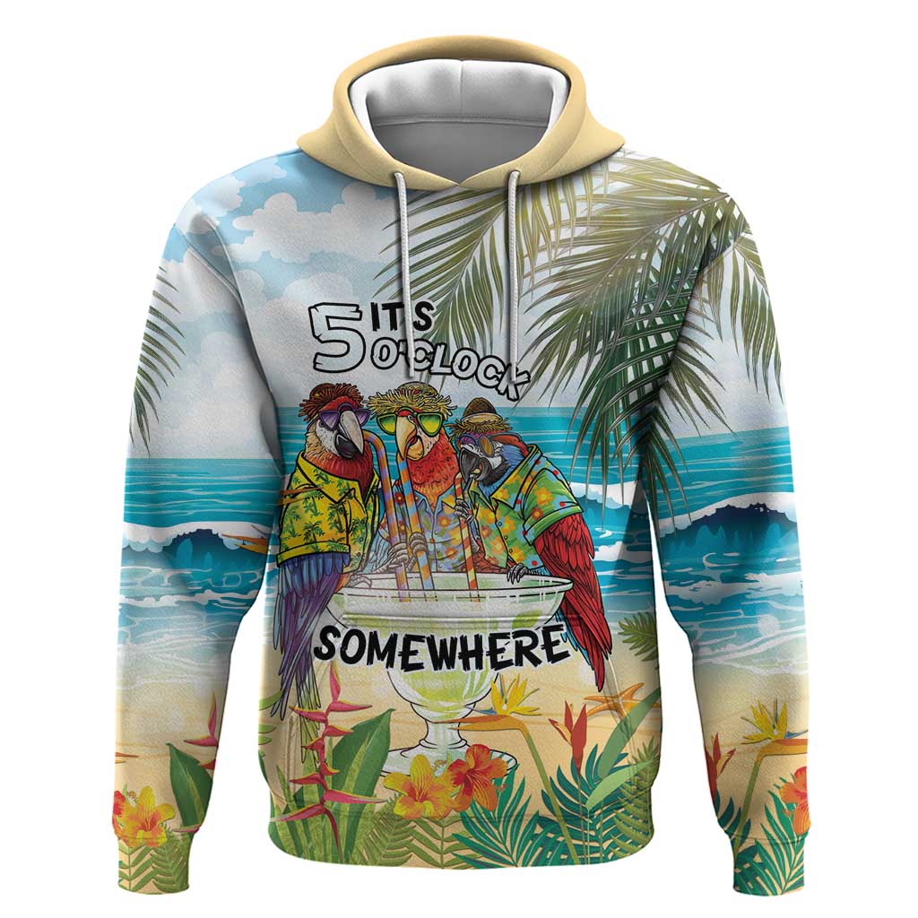 It's 5 o'clock Somewhere Zip Hoodie Beach Party - Polynesian Pride