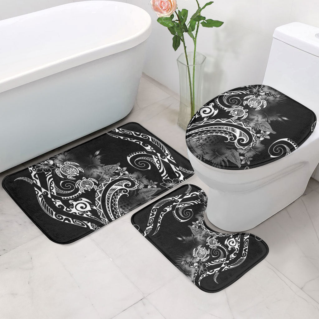Aloha Hawaii Turtles Floral Bathroom Set Obsidian Glaze