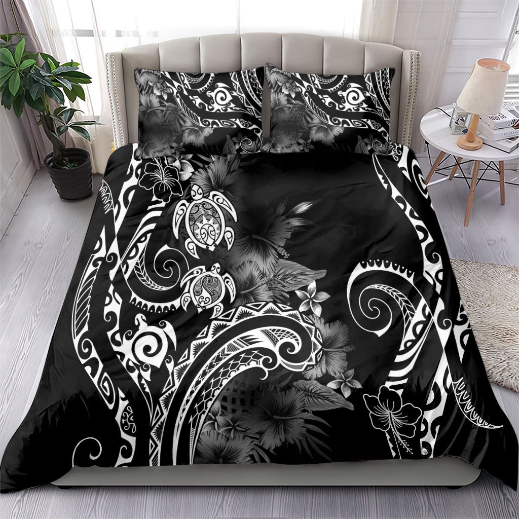Aloha Hawaii Turtles Floral Bedding Set Obsidian Glaze