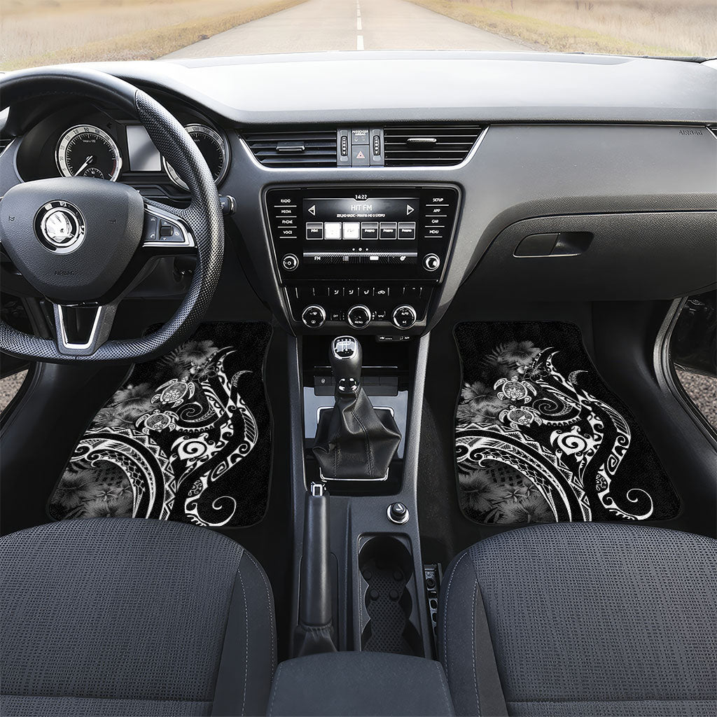 Aloha Hawaii Turtles Floral Car Mats Obsidian Glaze