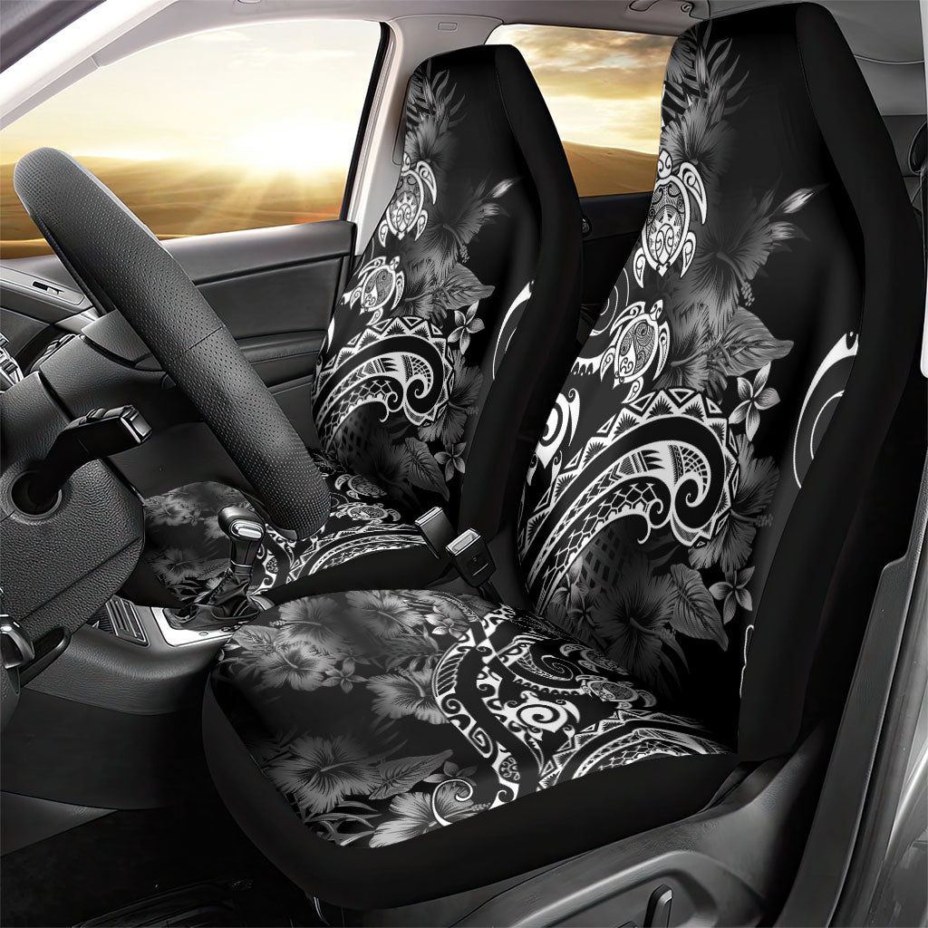 Aloha Hawaii Turtles Floral Car Seat Cover Obsidian Glaze