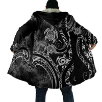Aloha Hawaii Turtles Floral Cloak Obsidian Glaze