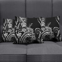 Aloha Hawaii Turtles Floral Pillow Cover Obsidian Glaze