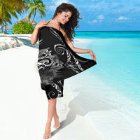 Aloha Hawaii Turtles Floral Sarong Obsidian Glaze