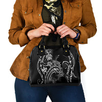 Aloha Hawaii Turtles Floral Shoulder Handbag Obsidian Glaze