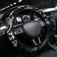 Aloha Hawaii Turtles Floral Steering Wheel Cover Obsidian Glaze