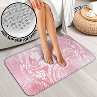 Aloha Hawaii Turtles Floral Bathroom Set Pink Marbles Glaze