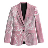 Aloha Hawaii Turtles Floral Blazer Pink Marbles Glaze