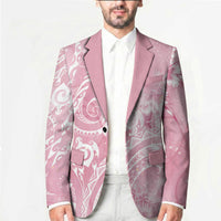 Aloha Hawaii Turtles Floral Blazer Pink Marbles Glaze