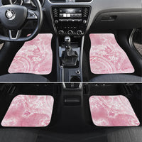 Aloha Hawaii Turtles Floral Car Mats Pink Marbles Glaze