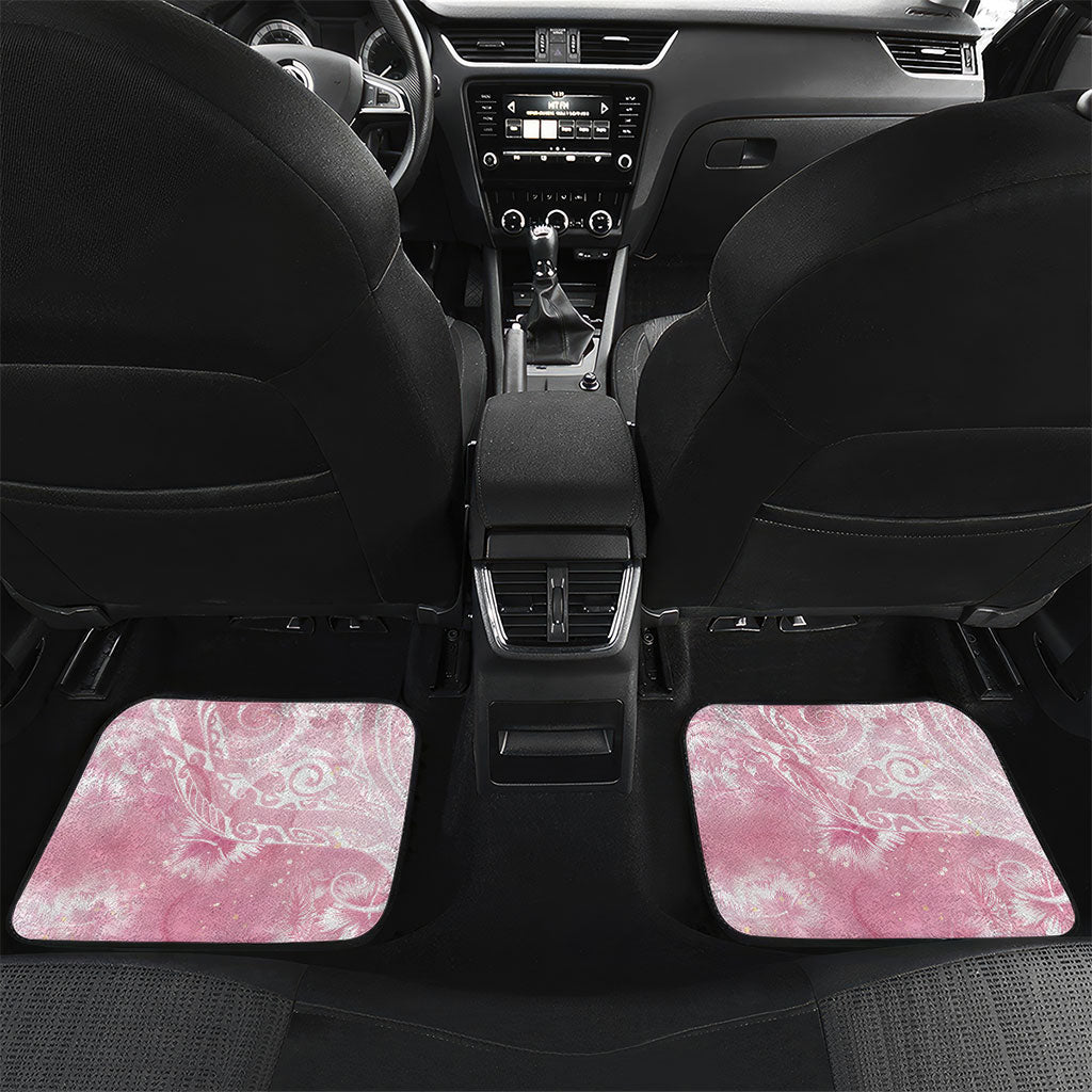 Aloha Hawaii Turtles Floral Car Mats Pink Marbles Glaze