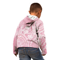 Aloha Hawaii Turtles Floral Kid Hoodie Pink Marbles Glaze