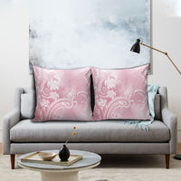 Aloha Hawaii Turtles Floral Pillow Cover Pink Marbles Glaze
