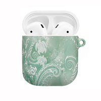 Aloha Hawaii Turtles Floral AirPods Case Seafoam Marbles Glaze