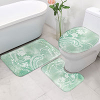 Aloha Hawaii Turtles Floral Bathroom Set Seafoam Marbles Glaze