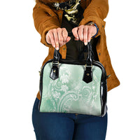 Aloha Hawaii Turtles Floral Shoulder Handbag Seafoam Marbles Glaze