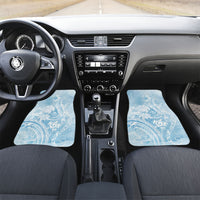 Aloha Hawaii Turtles Floral Car Mats Aqua Marbles Glaze