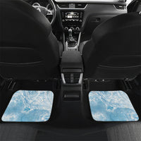 Aloha Hawaii Turtles Floral Car Mats Aqua Marbles Glaze