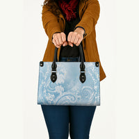 Aloha Hawaii Turtles Floral Leather Bag Aqua Marbles Glaze