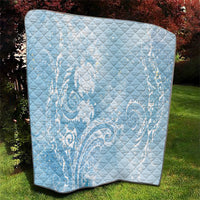 Aloha Hawaii Turtles Floral Quilt Aqua Marbles Glaze