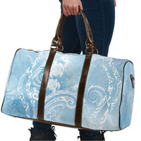 Aloha Hawaii Turtles Floral Travel Bag Aqua Marbles Glaze