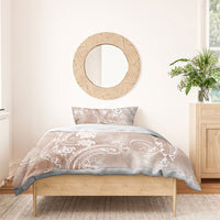Aloha Hawaii Turtles Floral Bedding Set Taupe Marbles Glaze