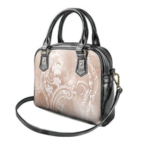 Aloha Hawaii Turtles Floral Shoulder Handbag Taupe Marbles Glaze