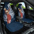 Tahiti Islands Polynesian Plumeria Car Seat Cover Tahitian Vahine 'Ote'a - Navy Blue