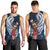 Tahiti Islands Polynesian Plumeria Men Tank Top Tahitian Vahine 'Ote'a - Navy Blue