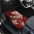 Tahiti Islands Polynesian Plumeria Car Mats Tahitian Vahine 'Ote'a - Scarlet