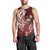 Tahiti Islands Polynesian Plumeria Men Tank Top Tahitian Vahine 'Ote'a - Scarlet