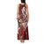 Tahiti Islands Polynesian Plumeria Tank Maxi Dress Tahitian Vahine 'Ote'a - Scarlet