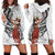 Tahiti Islands Polynesian Plumeria Hoodie Dress Tahitian Vahine 'Ote'a - White