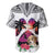 Polynesian Baseball Jersey Dog Lover With Beagle - Sunset At The Beach White Ver LT7 - Polynesian Pride