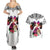 Polynesian Couples Matching Summer Maxi Dress and Hawaiian Shirt Dog Lover With Beagle - Sunset At The Beach White Ver LT7 - Polynesian Pride