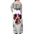 Polynesian Off Shoulder Maxi Dress Dog Lover With Beagle - Sunset At The Beach White Ver LT7 - Polynesian Pride